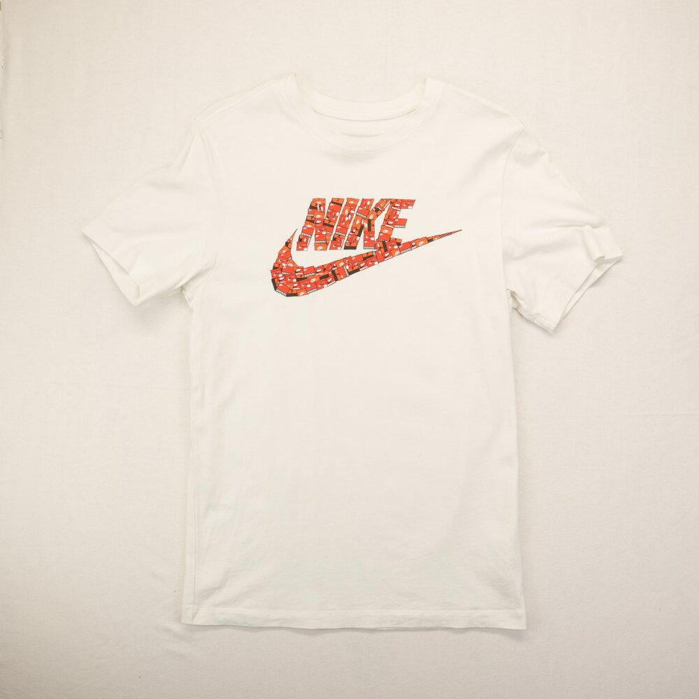The Nike Tee T‎ Men S Stacked Shoe Boxes Swoosh LOGO Shirt Nice White Nike
